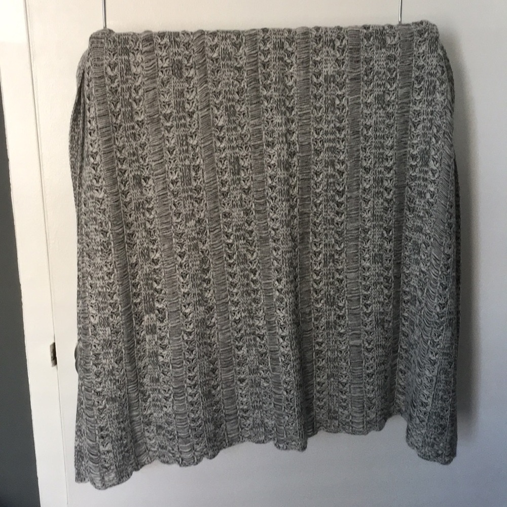 Black, gray, white women wrap/scarf